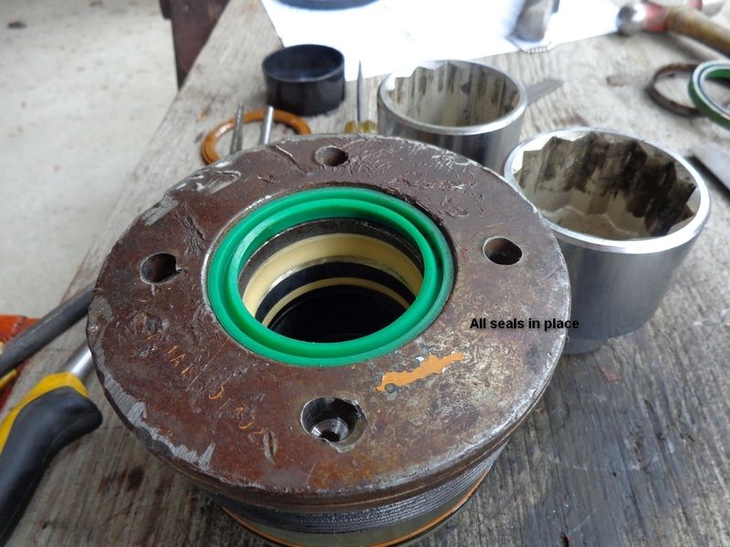 A few pics of repacking a hydraulic cylinder